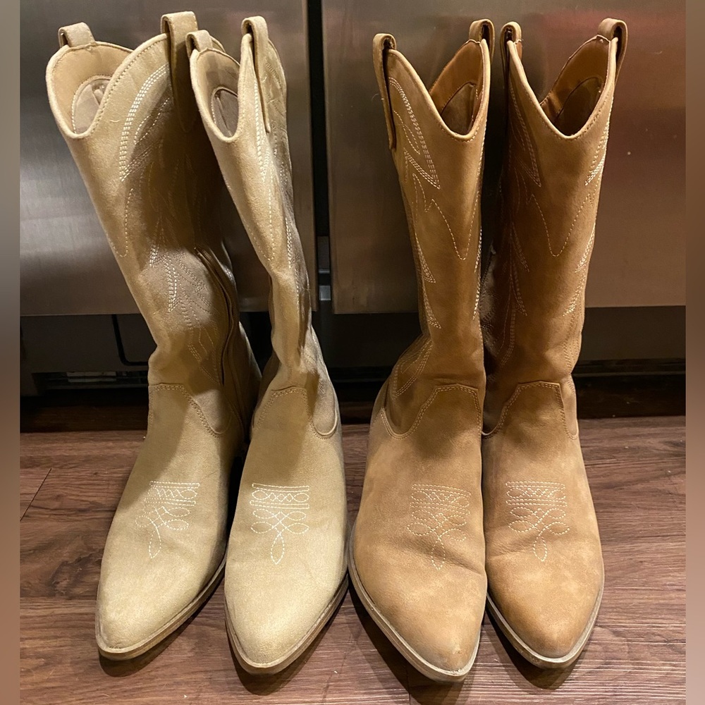 HOLD for 24redroanphilly - Bundle of 2 pairs no boundaries cowboy boots size 9